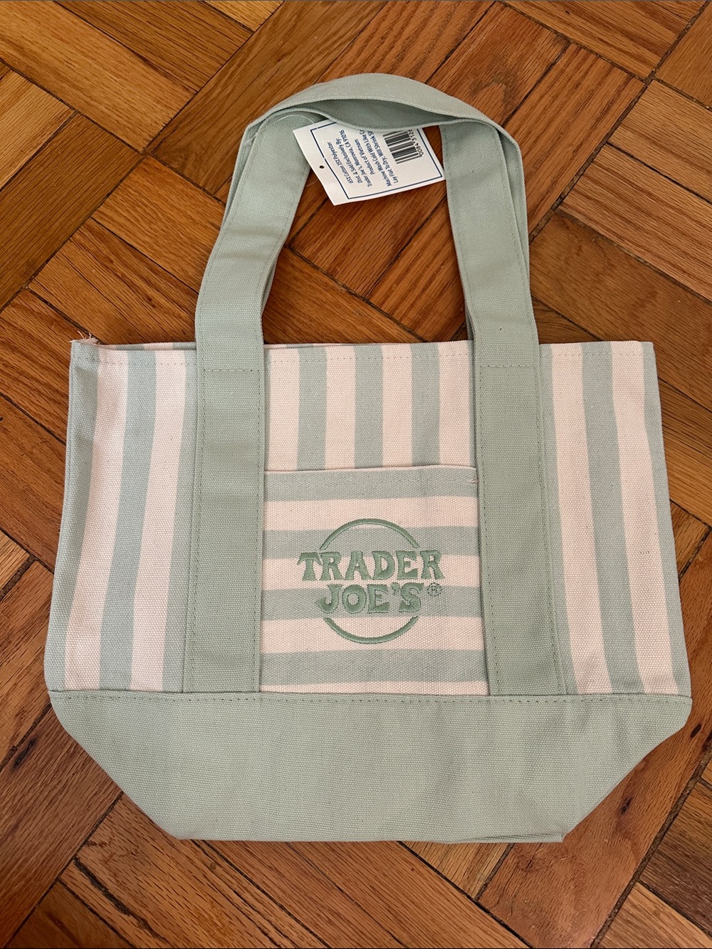 Summer 2026 Pastel Stripes Viral Tote Reusable Lunch Bag Beach Tote Mini Canvas